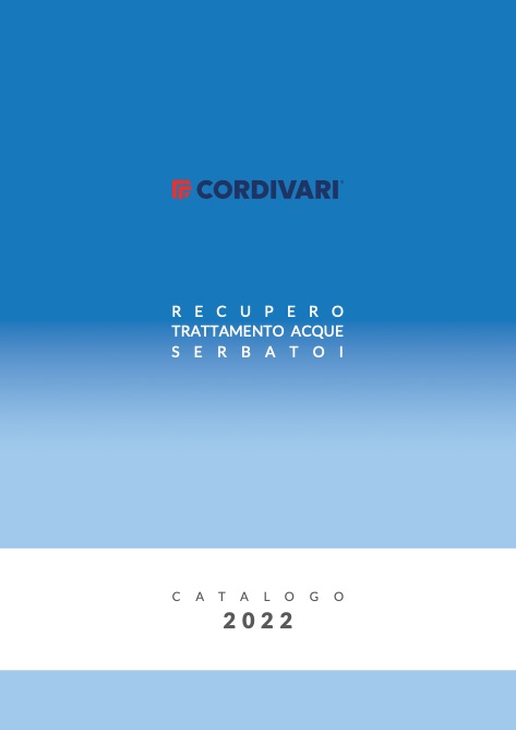 Cordivari - Catalogo Trattamento acque | Serbatoi | Sistemi fumari