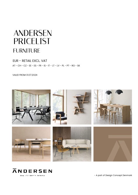Andersen - Price list  Furniture - luglio 2024