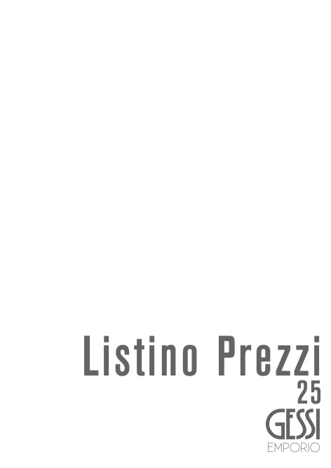 Emporio Gessi - Liste de prix Emporio 25