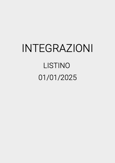 Florim Contemporary - Price list INTEGRAZIONI