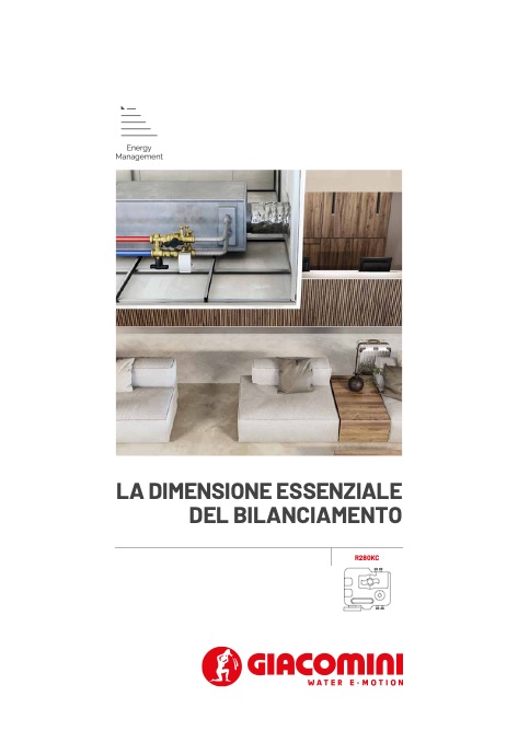 Giacomini - Catalogue LA DIMENSIONE ESSENZIALE DEL BILANCIAMENTO