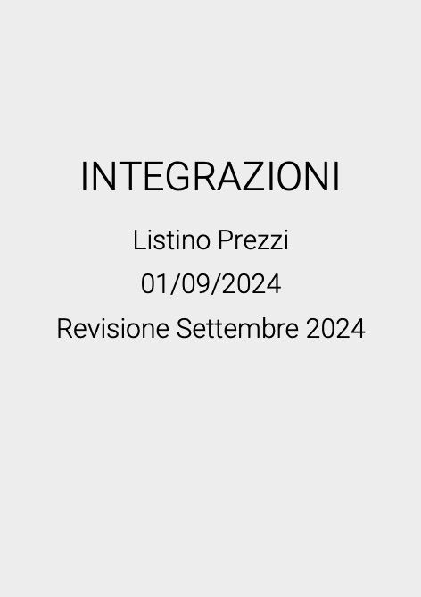 Clivet - Listino prezzi INTEGRAZIONI