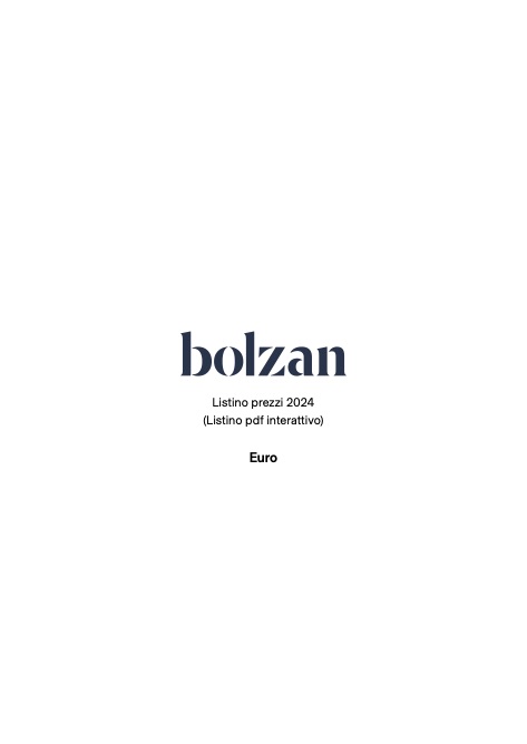 Bolzan - 价目表 2024