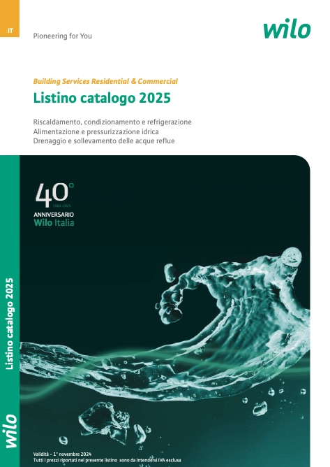 Wilo - Listino prezzi 2025