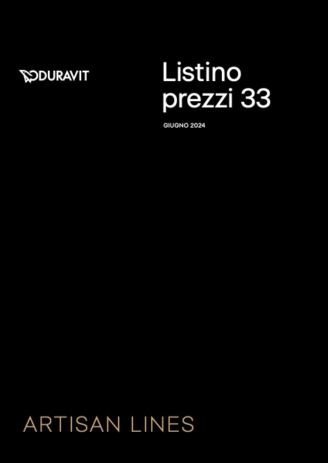 Duravit - Listino prezzi 33 Artisan Lines