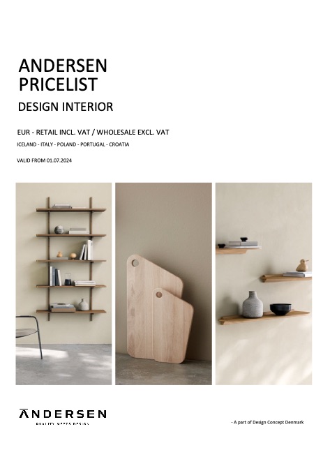 Andersen - Price list Design Interior