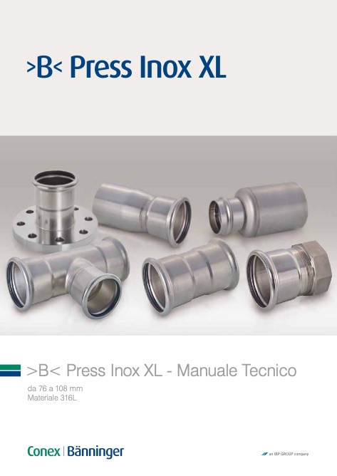 Conex Banninger - Catalogo B-Press Inox XL Manuale Tecnico