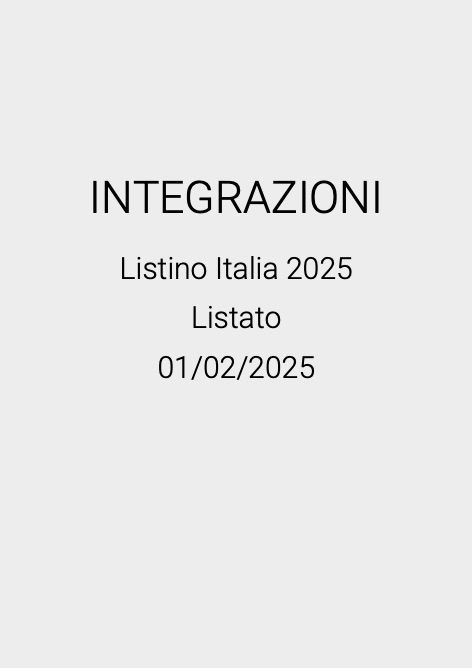 Bonomini - Preisliste Listino 2025