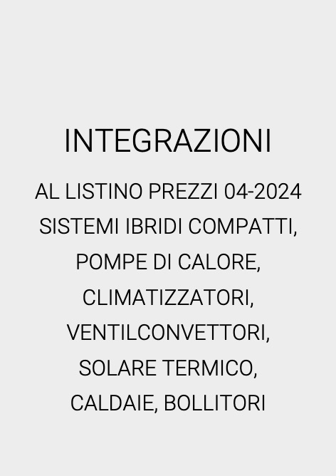 Immergas - Lista de precios INTEGRAZIONI