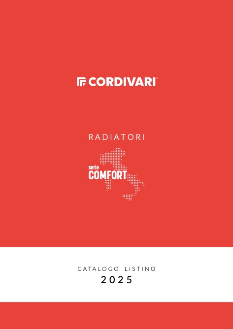 Cordivari - Liste de prix Radiatori Serie Comfort 2025