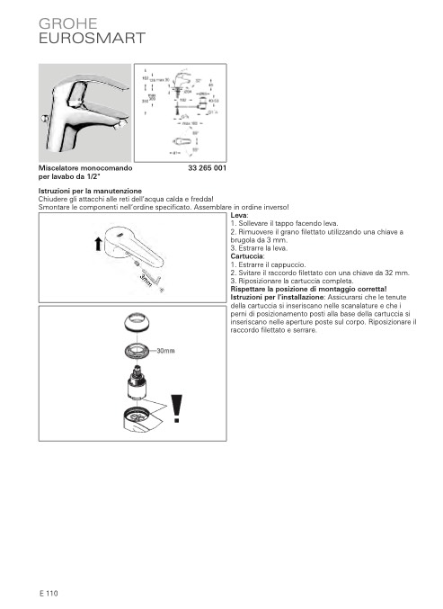 Grohe - To know how - manutenzione e cura dei prodotti Grohe 2014