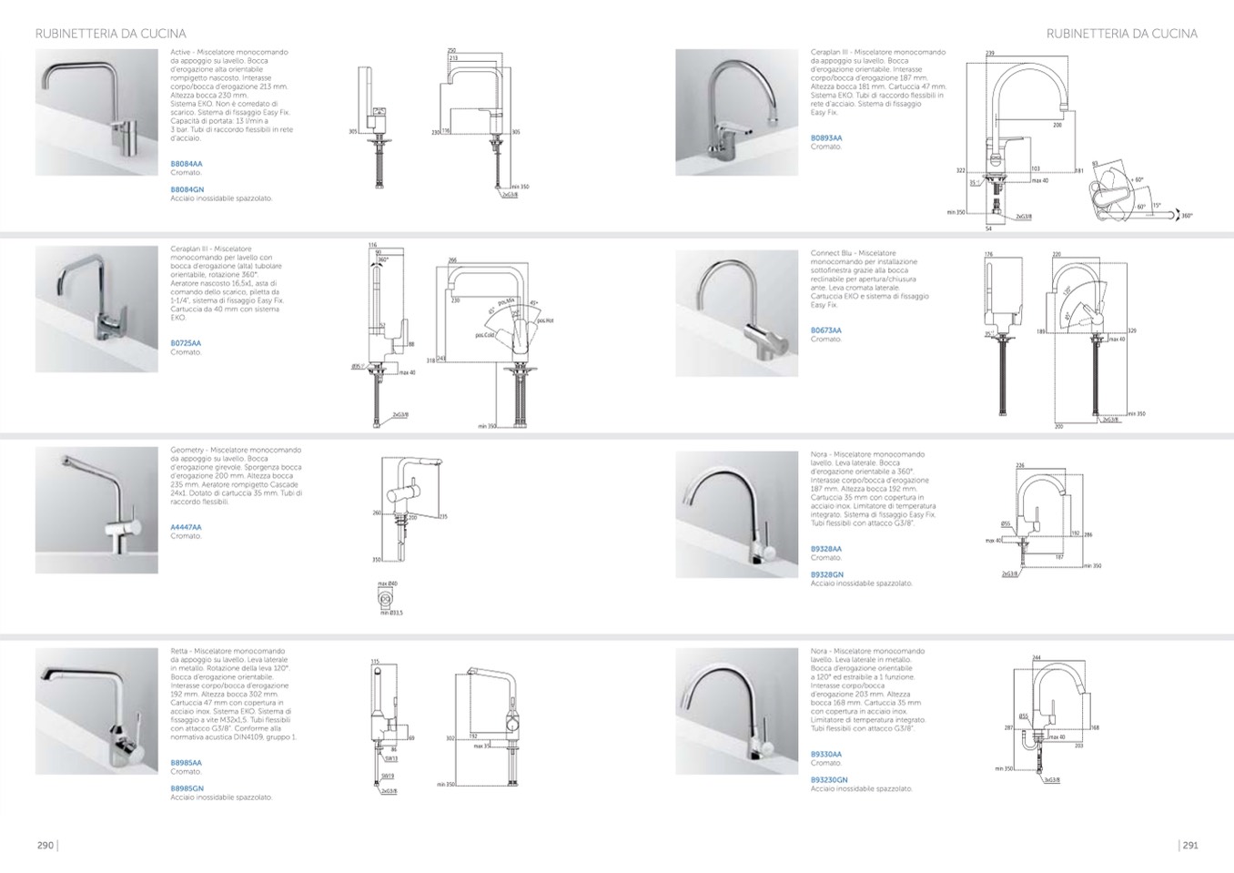 IDEAL STANDARD - NORA MISCELATORE ORIENTABILE MONOCOMANDO PER LAVELLO CUCINA  B9328AA, Rubinetteria Cucina