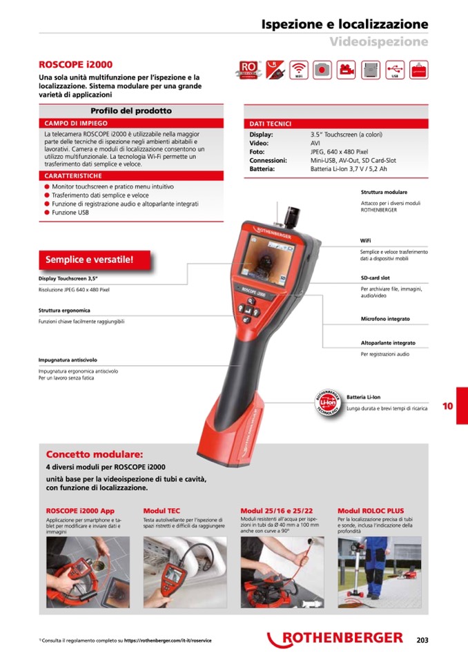 Videoispezione con Rothenberger